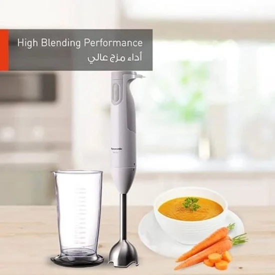 باناسونيك خلاط يدوي 600 واط سهل الاستخدام - أبيض